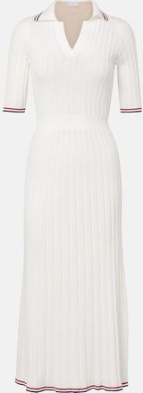 Brunello Cucinelli Abito lungo in cotone a coste