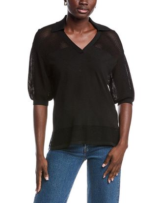 Joseph Ribkoff Mesh Knit Blouse