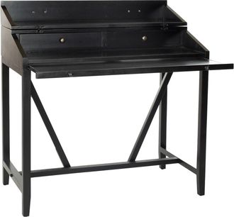 Safavieh Escritorio en madera de pino, negro