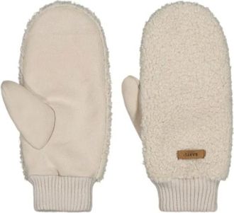 Barts Teddy Mitts - Dames - Accessoires - Beige - Maat: ONE Size Su&egrave;de