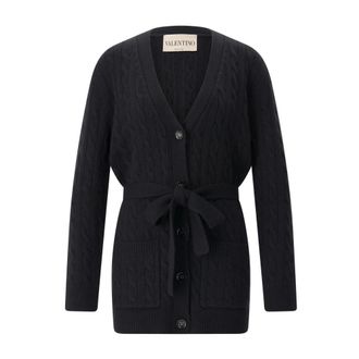 Valentino Dames, Truien, Zwart, Maat: M Kasjmier