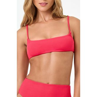 L*Space Presley Rib Bikini Top in Pout at Nordstrom, Size X-Small