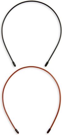 France Luxe Twiggy 2-Pack Headbands in Black/tortoise at Nordstrom