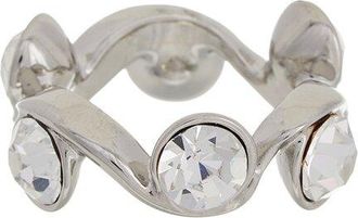 Oscar De La Renta Crystal Wave Ring