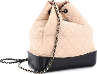 Chanel Zaino Gabrielle medio in pelle di vitello invecchiata - Toni neutri