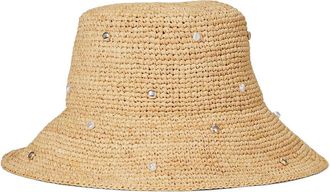 L*Space Carmel Island Womens Hat Traditional Womens Hats Natural, Raffia