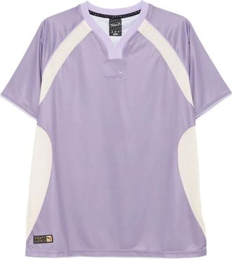 Puma x Fenty V-neck shor-sleeve - unisex - Recycled Polyester - L - Purple