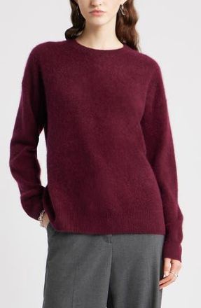 Nordstrom Brushed Cashmere Sweater in Burgundy Field at Nordstrom Rack, Size X-Small