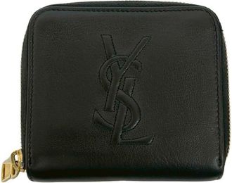 Saint Laurent Black Leather Wallet (Bi-Fold) (Pre-Owned)