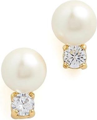 Kate Spade New York Pearls Of Wisdom Studs Womens Earring Cream, Cubic Zirconia/Pearl