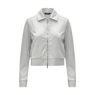 K-Way K-Way, Leather Jackets, female, White, Size: XS ISY SL Spacer Fleece Jacket