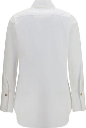 Balmain Womens White Cotton Dress Shirt