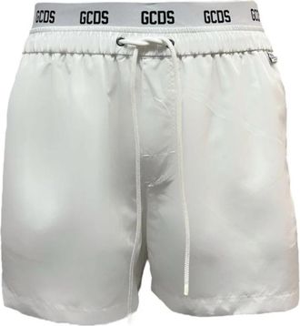 GCDS Witte Strandkleding B1Em 3903Aw 1-10 - Heren - Strandmode - Wit - S - Badmode