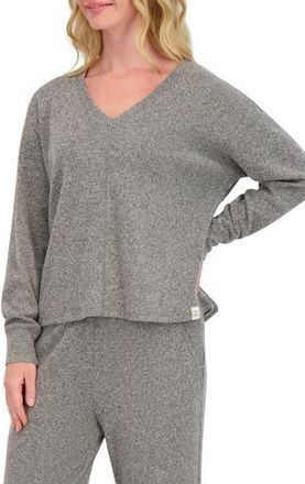 Lucky Brand V-Neck Sweater in Medium Heather Grey at Nordstrom Rack, Size X-Large