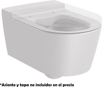 Roca Roca - Taza De Inodoro Suspendido Sin Tapa Rimless Round Inspira Color: Perla