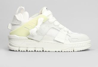 Axel Arigato Area Patchwork Sneakers In White Suede And Leather