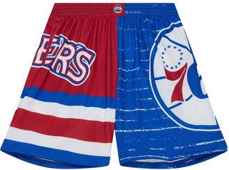 Mitchell & Ness Shorts Philadelphia 76ers Royal Jumbotron 3.0 - Rosso