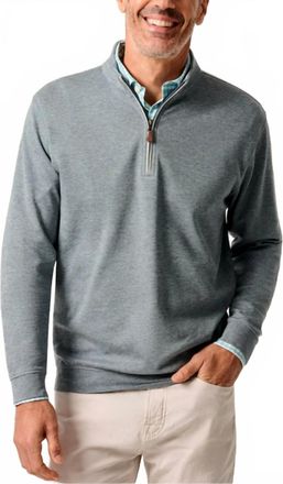 Johnnie-O Sully 1/4 Zip Pullover Sweater In Thunder