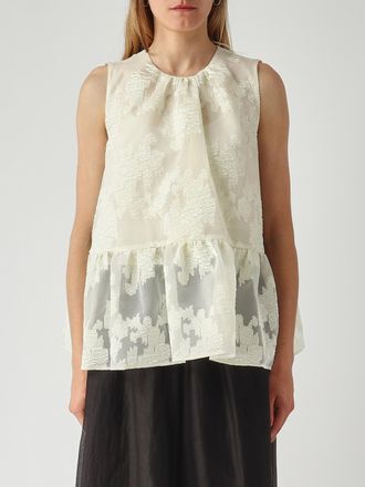 Meimeij Top smanicato Meimeij in pizzo