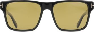 Tom Ford FT1205 CALDER Polarized 01H Mens Sunglasses Black Size 55