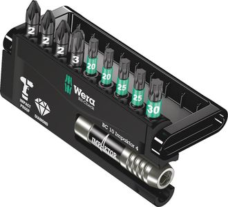 Wera Bits Wera, Bits Check 10 4, 10 Piezas, Impaktor 05057417001