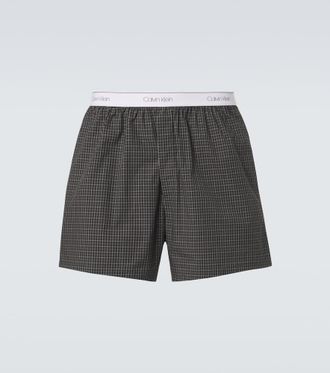 Calvin Klein Owen checked cotton boxer briefs