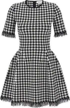 Alexander McQueen Mcqueen Houndstooth Dress