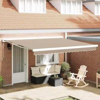 vidaXL Tela De Recambio Para Toldo Beige 400 X 300 Cm Lona Vidaxl