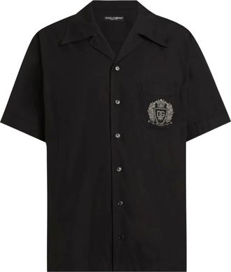 Dolce & Gabbana overhemd met korte mouwen - Zwart