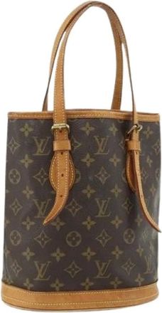 Louis Vuitton Pre-owned Bucket Bags, female, Brown, Size: ONE SIZE Pre-owned Bucket PM Shoulder Bag
