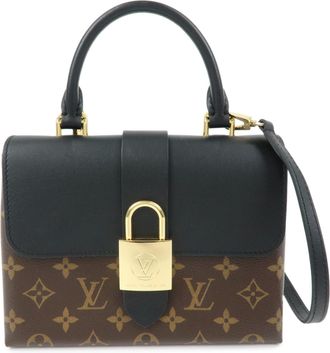 Louis Vuitton Locky Monogram Canvas With Leather Brown Canvas Handbag (Pre-Owned)