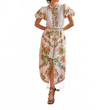 Hemant & Nandita Pahi Long Shirt Dress In White