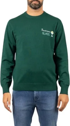 Saint Barth Heron Light Crewneck - Knitwear - Hombre - Verde - XL