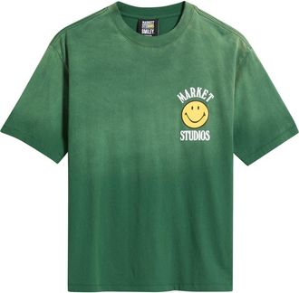 Market Smiley Lockup Graphic T-Shirt in Dark Green at Nordstrom, Size Xx-Large
