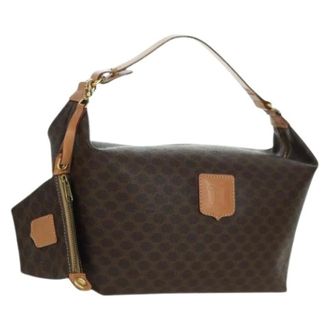 Celine Pre-owned Shoulder Bags, female, Brown, Size: ONE SIZE Pre-owned Vintage Macadam PVC Hand Bag