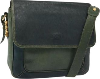 Loewe Tweedehands leren schoudertassen - Dames - Vintage Schoudertas - Groen - ONE Size - Leer - Vintage
