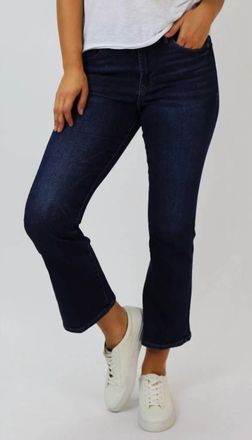 Dear John Denim Jeanne Super High Rise Cropped Flare Jeans In Richmond