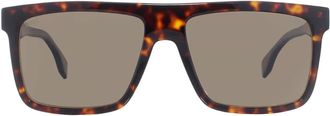 HUGO BOSS Polarized Brown Browline Mens Sunglasses BOSS 1440/O/S 0086/SP 59