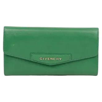 Givenchy Pre-owned Wallets, female, Green, Size: ONE SIZE Pre-owned Antigona Long Wallet