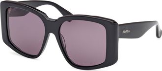 Max Mara MM0098 GLIMPSE6 01A Womens Sunglasses Black Size 57
