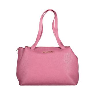 Valentino Handbags, female, Pink, Size: ONE SIZE Pebbled Leather Tote Handbag