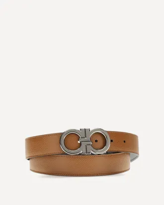 Ferragamo Reversible and adjustable Gancini Belt Male 115