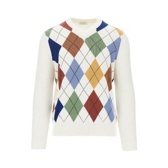 Ballantyne Diamond motif cotton sweater Man 48