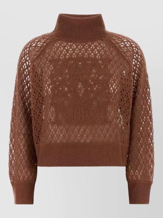Max Mara cashmere silk crochet sweater