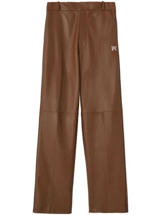 Palm Angels Pantaloni sportivi con monogramma PA - Marrone