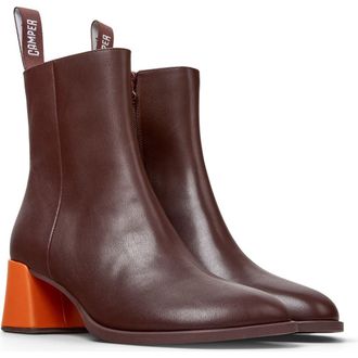 Camper Kora Square Toe Boot in Burgundy at Nordstrom, Size 36