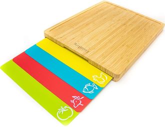 Berghoff Bamboo 5-Piece Cutting Board Set in Brown at Nordstrom Rack