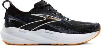 Brooks Mens Glycerin Gts 22 Running Shoes In Black/country Blue/orange Pop