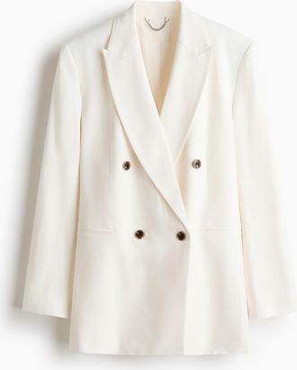 H&M Blazer aus Leinengemisch - White