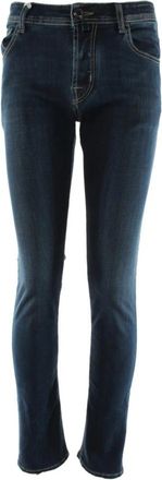 Jacob Cohen Slim Fit Blauwe Jeans - Heren - Skinny Jeans - Blauw - W33 - Katoen - Jeans